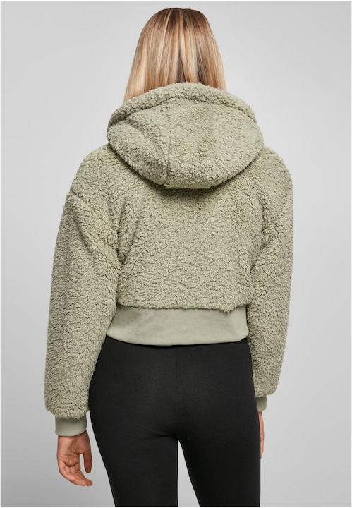 Actual product image Urban Classics Ladies Short Oversized Sherpa Jacket - 16788 (XXL)