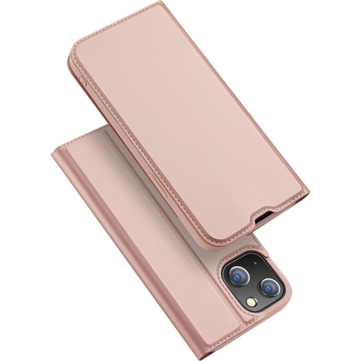 Dux Ducis Skin Pro Series Bookcover (Apple iPhone 14), Smartphone Hülle, Rosa