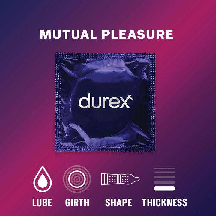 Actual product image Durex Mutual Pleasure Condoms With Dots And Performa Gel - 20 Pieces (20 pcs.)