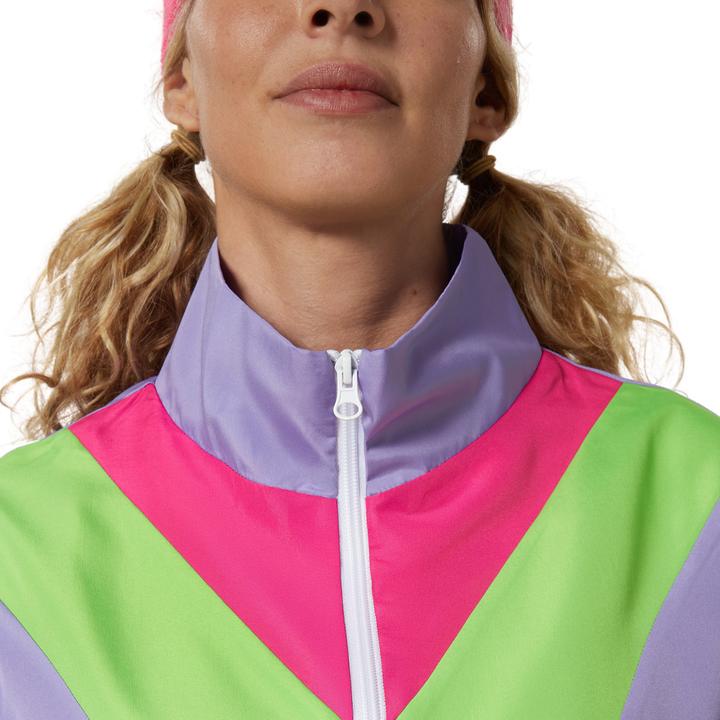 Produktbild tectake Damenkostüm Retro 80er 90er Jahre Jogginganzug (L)