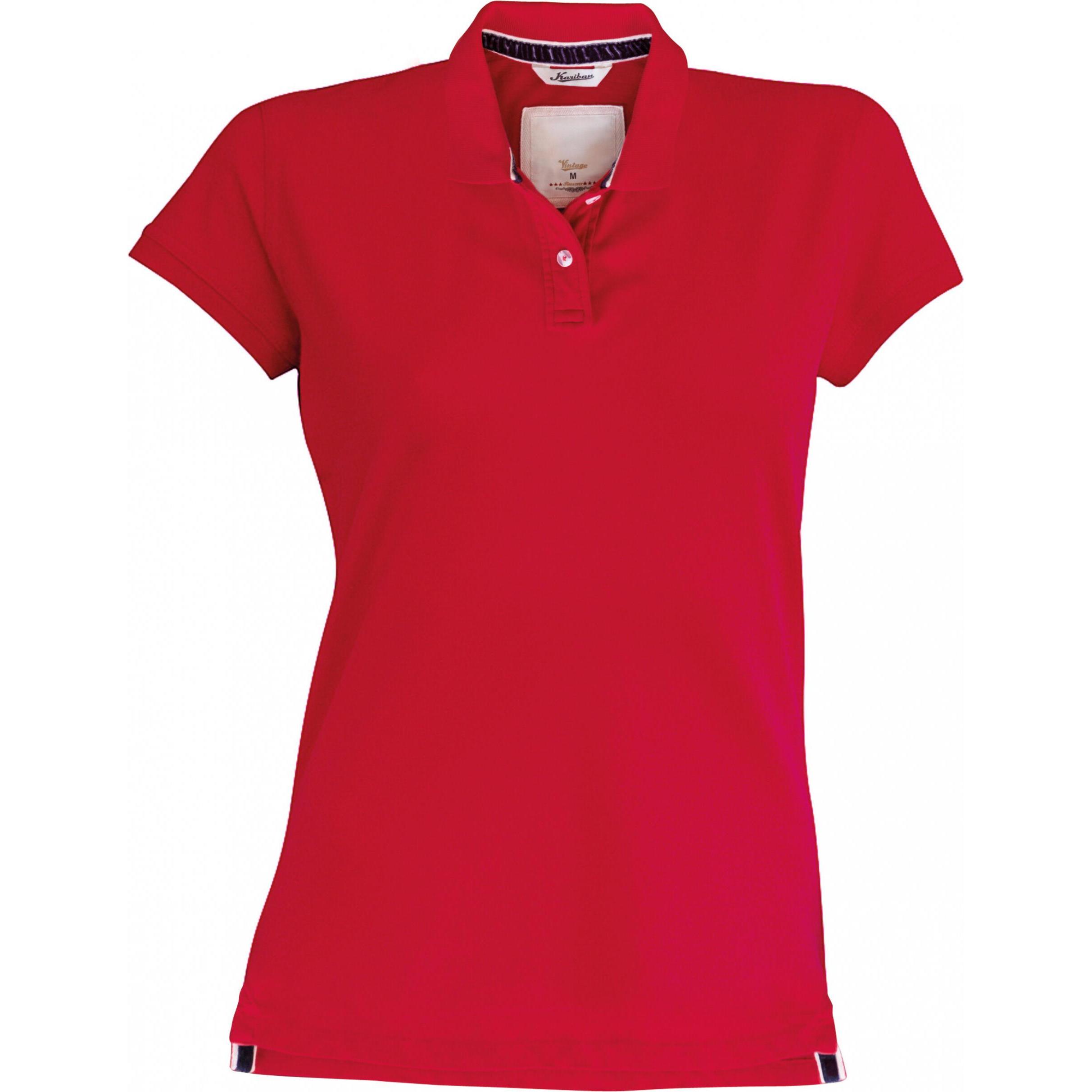 Kariban, Damen, Shirt, Polo-Shirt Damen, Rosa, (XS)