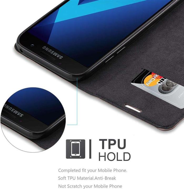 Actual product image Cadorabo Book Invisible Magnet Cover (Samsung Galaxy A7 (2017))