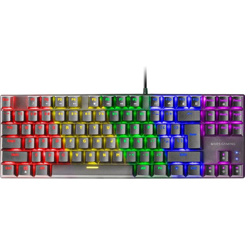 Mars Gaming MK80 Mechanische Tastatur für Spiele RGB / Brown Switch / US (US, Kabelgebunden) (MK80BRUS)