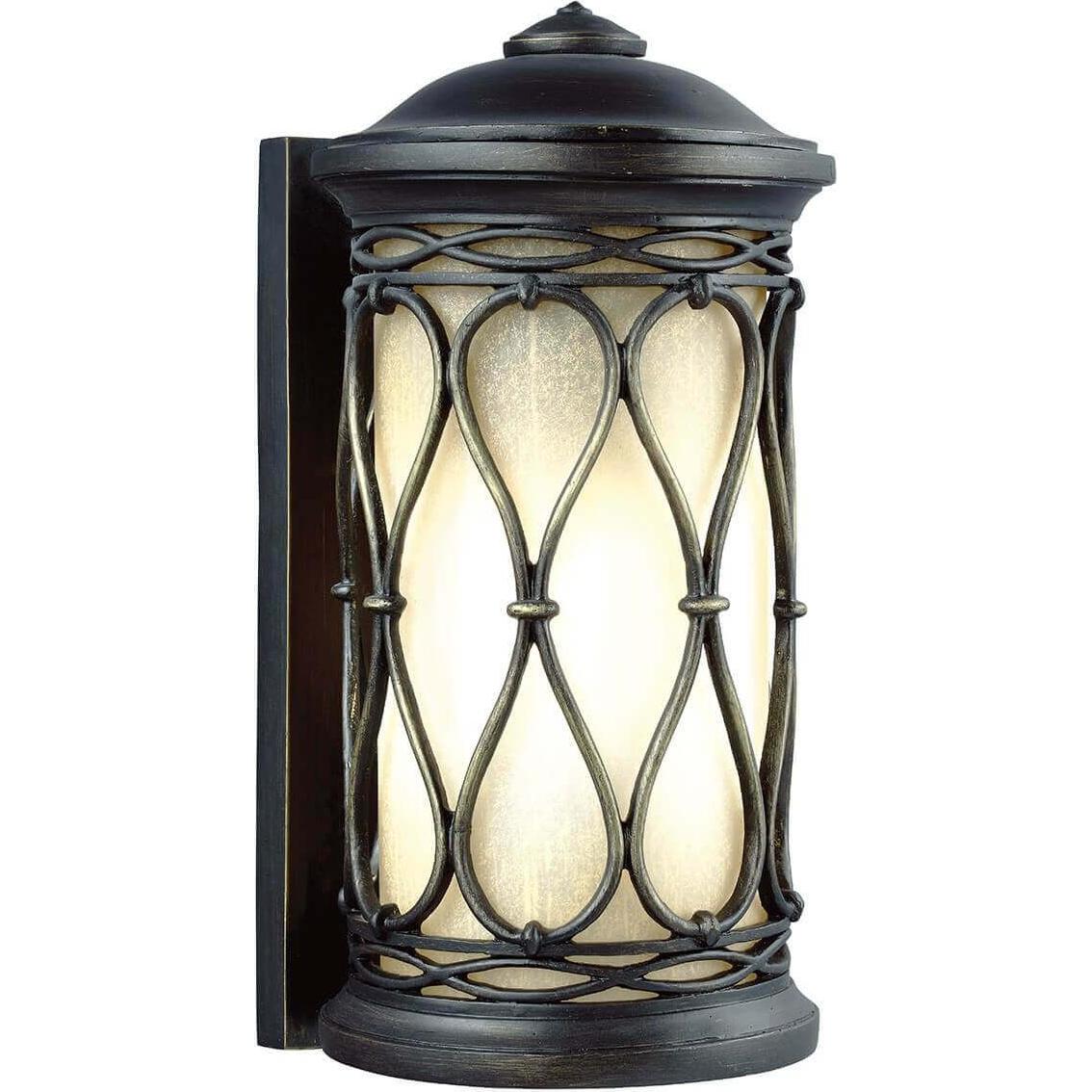 Elstead Lighting, Gartenbeleuchtung, Wellfleet Aussen-Wandleuchte E27 Gealterte Bronze IP44 Anti-Meerwasser (E27, IP44)
