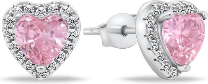 Produktbild Brilio Silver - Romantic silver earrings with zircons Hearts EA901WP (Silber)