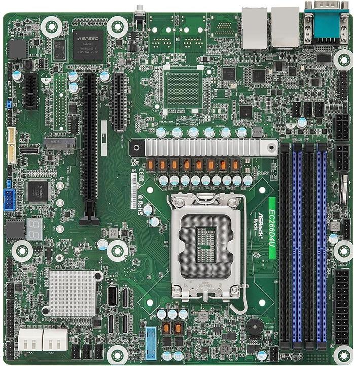 AsRock Mainboard EC266D4U micro-AATX Sockel 1700 DDR5-only Single (LGA 1700, Intel C266, mATX)