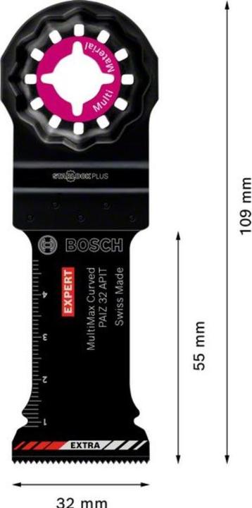 Actual product image Bosch Professional Zubehör EXPERT MultiMax PAIZ 32 APIT blade for multifunction tools, 32 mm, 10 pieces