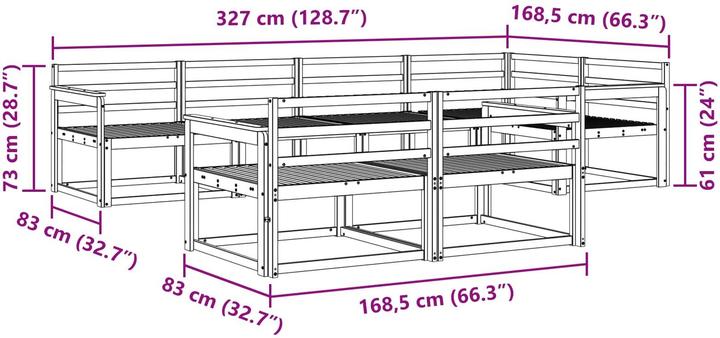 Produktbild vidaXL Gartenmöbel