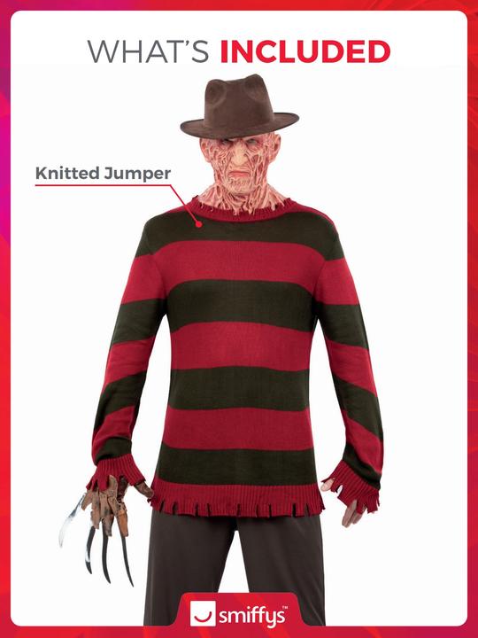 Produktbild Smiffys A Nightmare On Elm Street Freddy Krueger Pullover (XL)