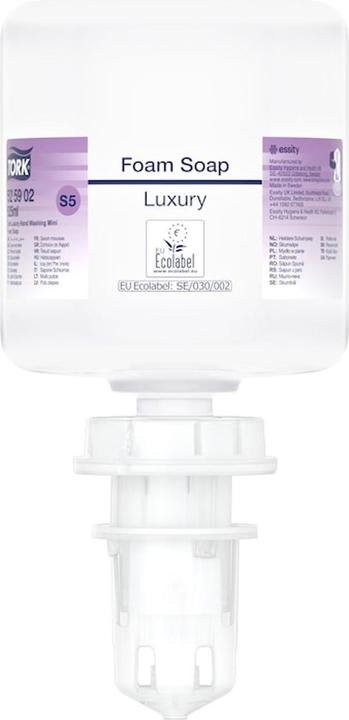 Produktbild Tork Luxe Mini Schuimhandzeep S5 Industrieel afgesloten fles 8 x 525 ml 525902 (525 ml)