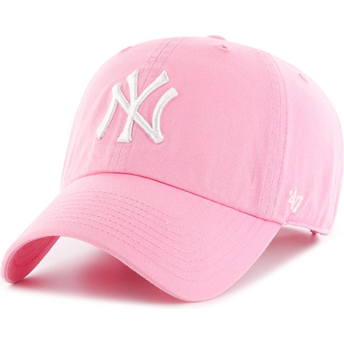 47 Brand, Jungen, Cap, Strapback Kinder Cap CLEAN New York Yankees rosa, Rosa, (53, 55, 56, 52 C, 54 C)