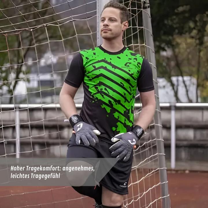 Actual product image Catch & Keep Trikot Green Splash Torwarttrikot Gr. L Kurzarm Fussball Shirt (L)