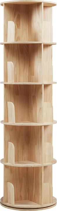 En.Casa Drehbares Bücherregal Chasek 157x44 cm Kiefernholz Natur