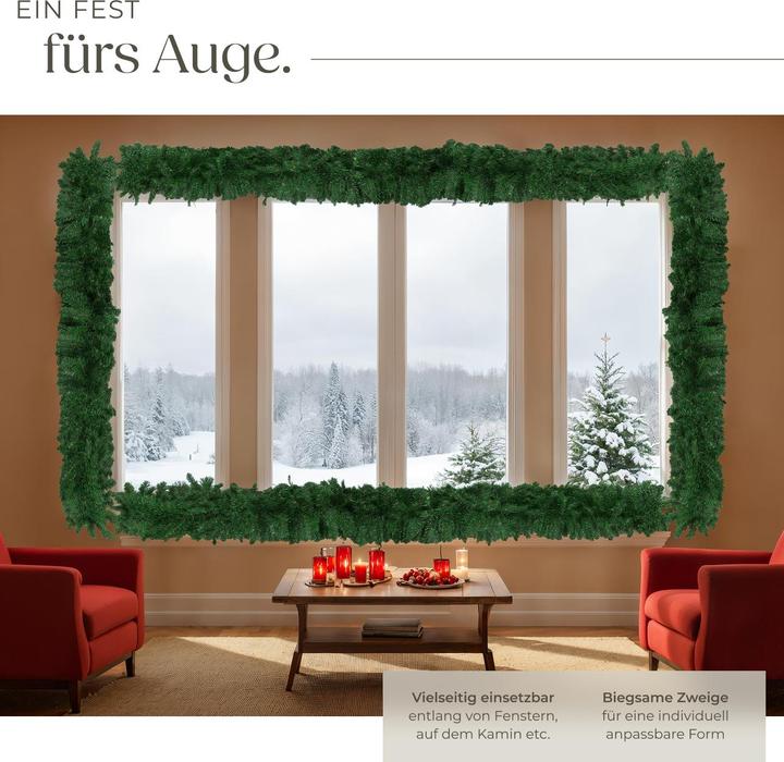 Image du produit tectake Weihnachtsgirlande naturgetreu 2,7m