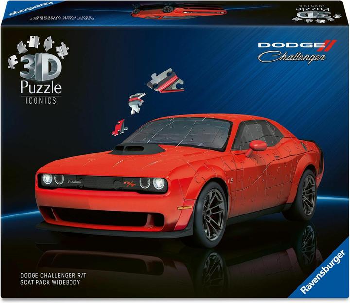 Produktbild Ravensburger 3D Puzzle 108 Teile - Iconics: Dodge Chall. R/T Scat Pack Widebody (108 Teile)