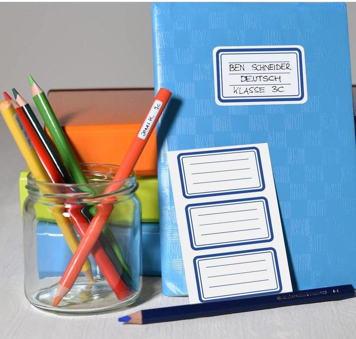 Produktbild Z-Design Aufkleber Schule Rahmen Blau