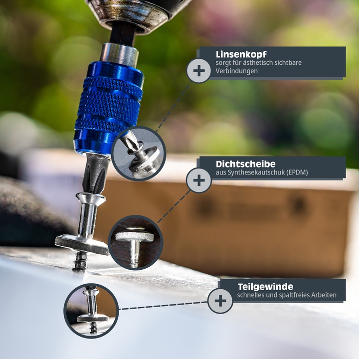 Image du produit Helpmate Vis de ferblantier (150 Vis par pièce)