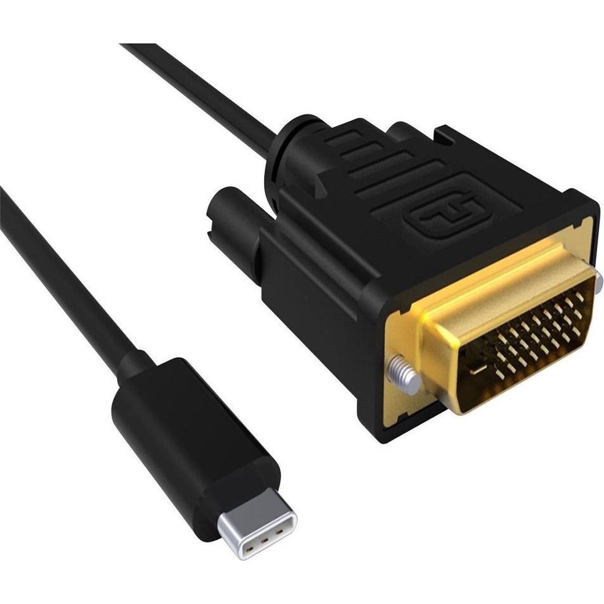 ACT Cavo di conversione da USB tipo C a DVI maschio 4K/30Hz, 2 metri USB3.1 CM -DVI 4K/30HZ 2M (2 m, DVI), Cavo video