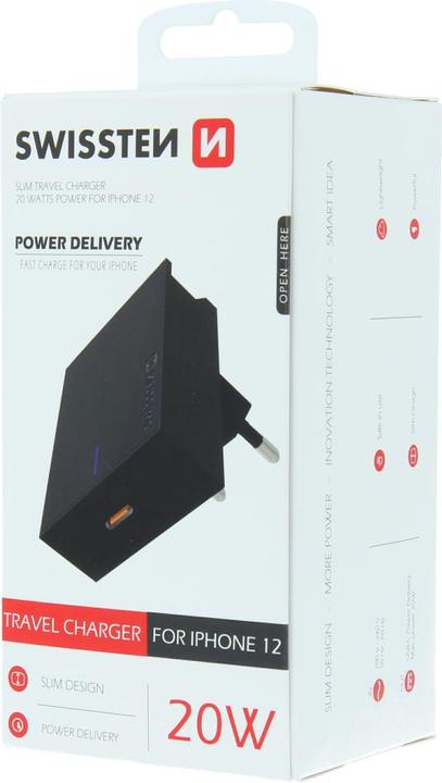 Produktbild Swissten USB-C Netzteil für Apple, 20W Super-Schnellladegerät (20 W)