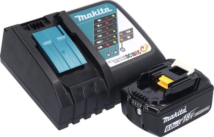 Produktbild Makita DVC 750 LRG1 Akku Staubsauger LXT 18 V 67 mbar 7,5 l Brushless + 1x Akku 6,0 Ah + Ladegerät