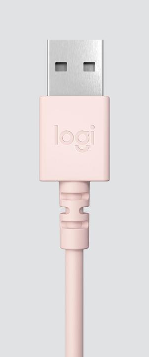 Image du produit Logitech Casque filaire H390 - ROSE - USB (Filaire, USB-A)