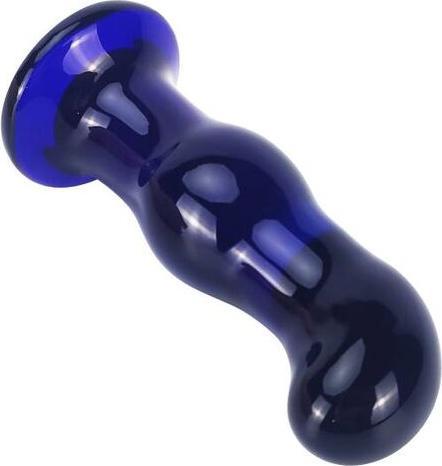 Actual product image ToyJoy Buttocks The Shiny Glass Butt Plug