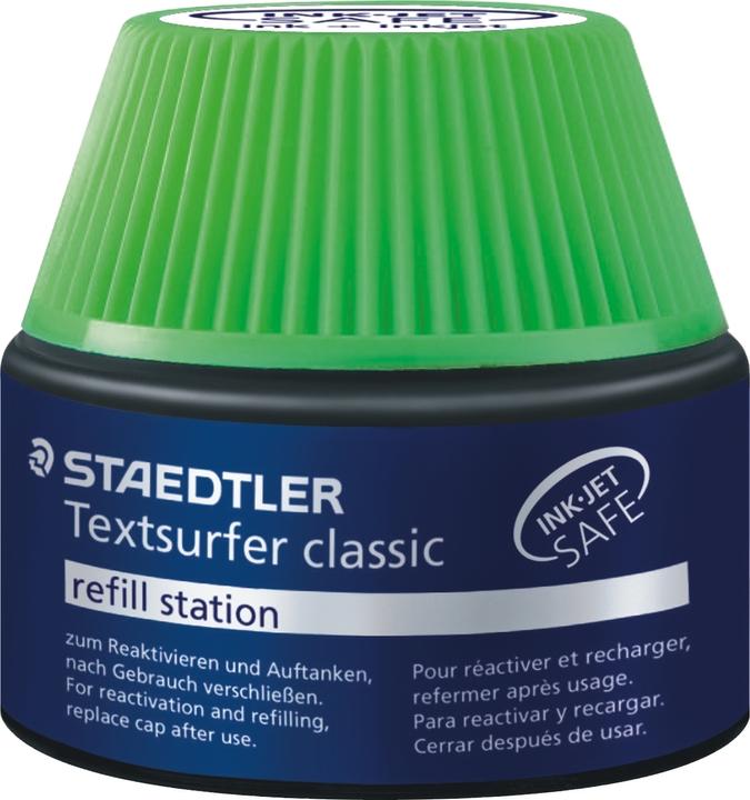 Staedtler Textsurfer classic 488 64 refill station for highlighter 364, single product, green (Green, 1 x)