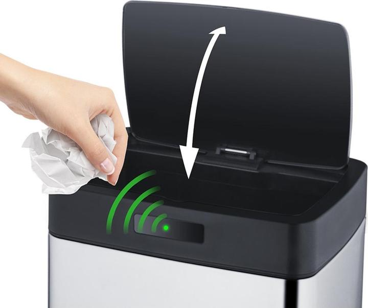 Actual product image Lamart Bezdotykowy nierdzewny kosz na śmieci LT8044 (45 l)