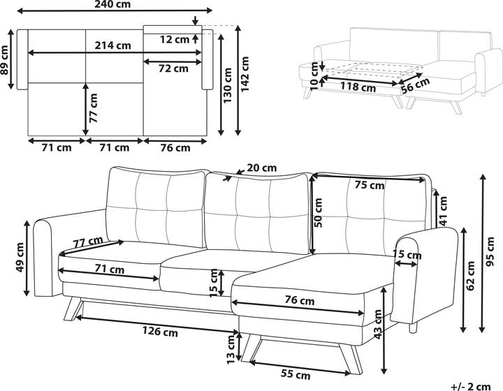 Produktbild Beliani Siro (Ecksofa)