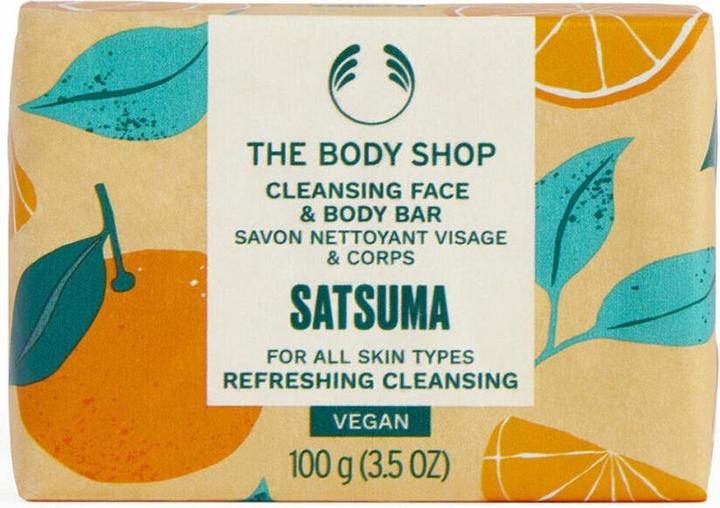 The Body Shop - Solid soap for face and body Satsuma (Cleansing Face & Body Bar) 100 g (Handseife Nachfüllpackung)