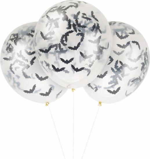 Unique Fledermaus Konfetti Ballons Halloween (5 x)