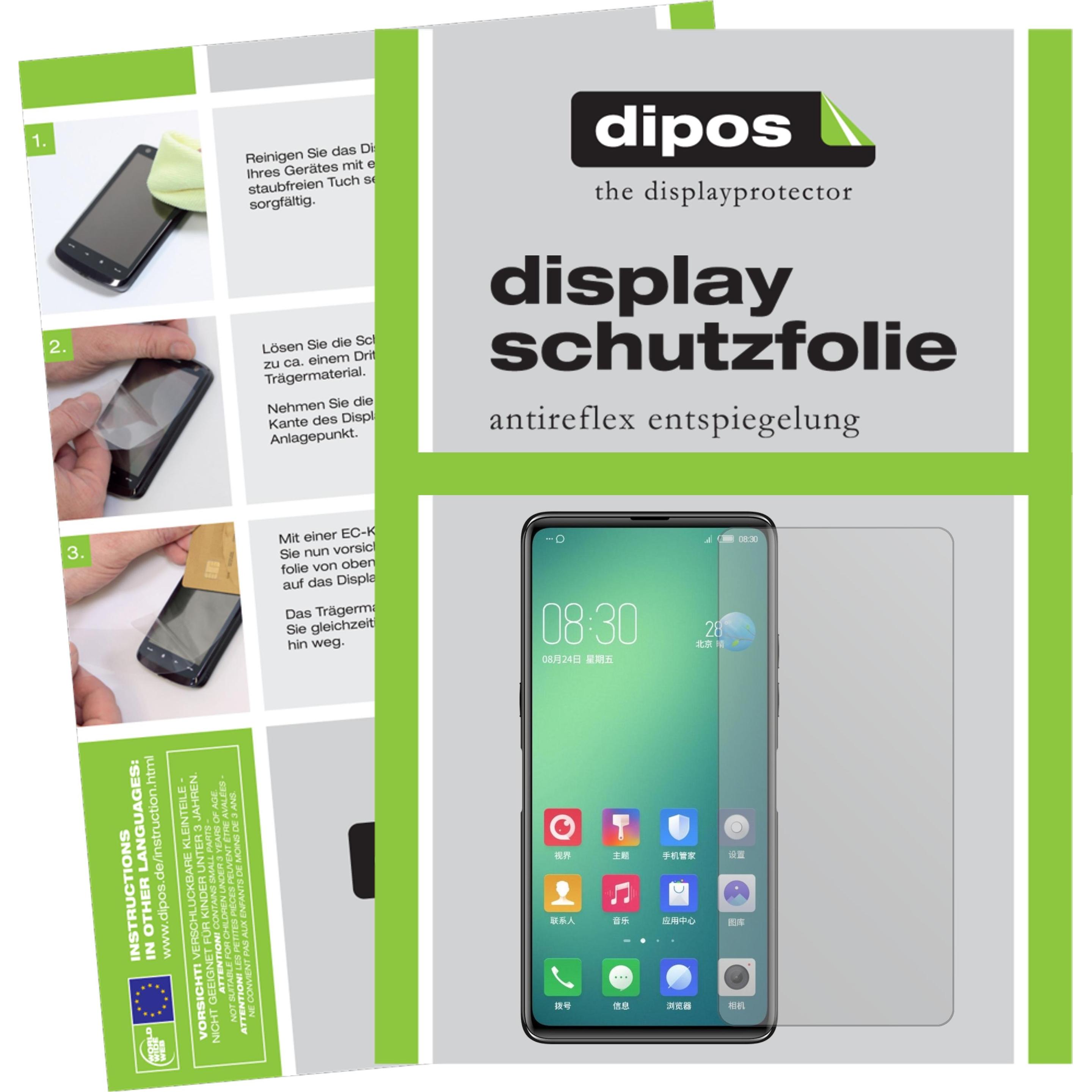 Dipos Displayschutzfolie Antireflex (6 Stück, ZTE Nubia Z18S), Smartphone Schutzfolie, Transparent