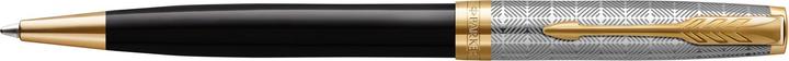 Immagine prodotto Parker Biros Sonnet Prem. Metallo e G.C. sw M (Argento, Oro, Nero, 1 x)