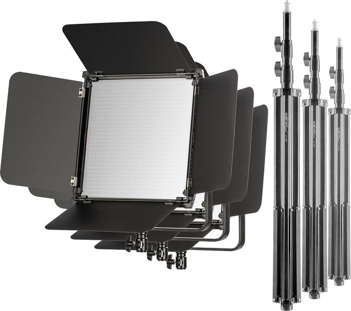 Produktbild Walimex pro LED Niova 100-F Pro 100W Bi Color Set3 (Flächenleuchte)