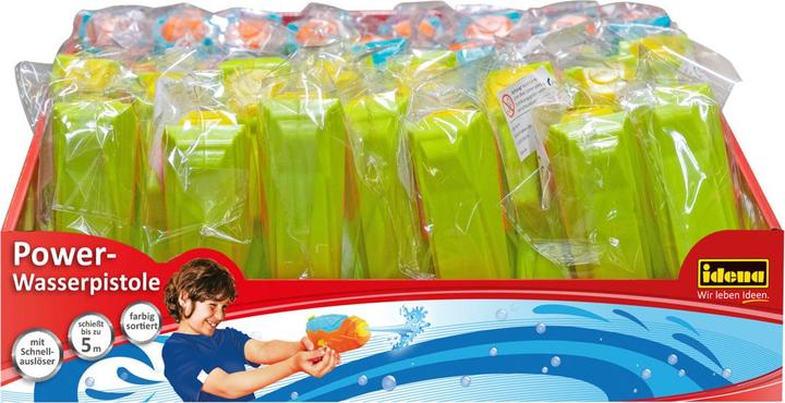 Produktbild Idena 40424 - Power Wasserpistole aus Kunststoff, kompakte Grösse perfekt für den Urlaub, am Strand o