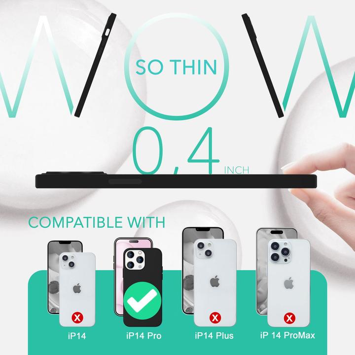 Produktbild Nalia Liquid Silikon Hülle mit MagSafe Funktion & 2x Display Schutzglas (Apple iPhone 14 Pro)