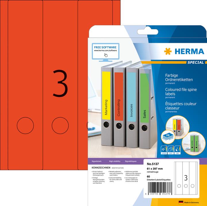 Image du produit HERMA Étiquettes de classement A4