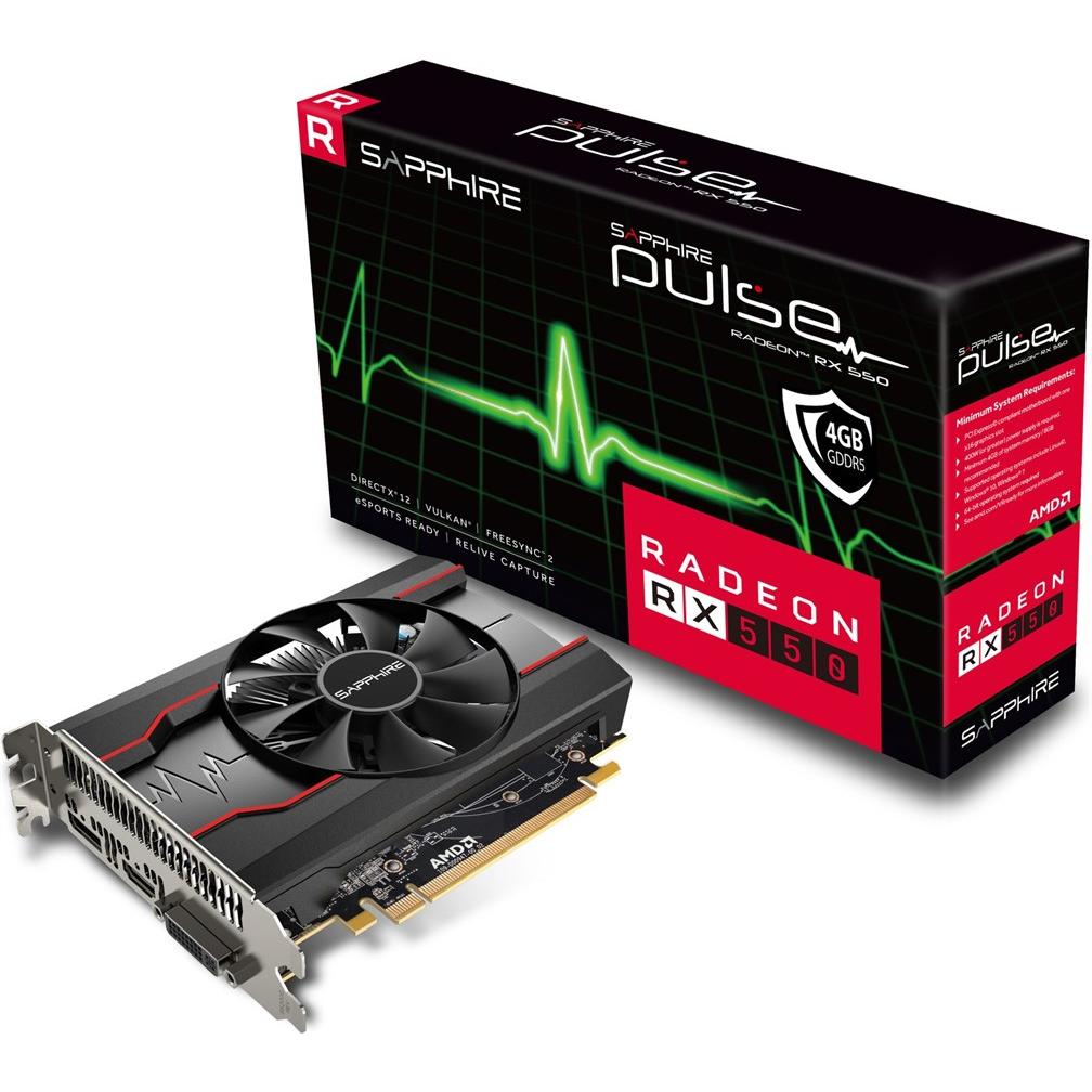 Sapphire Radeon RX 550 Pulse (4 GB), Grafikkarte