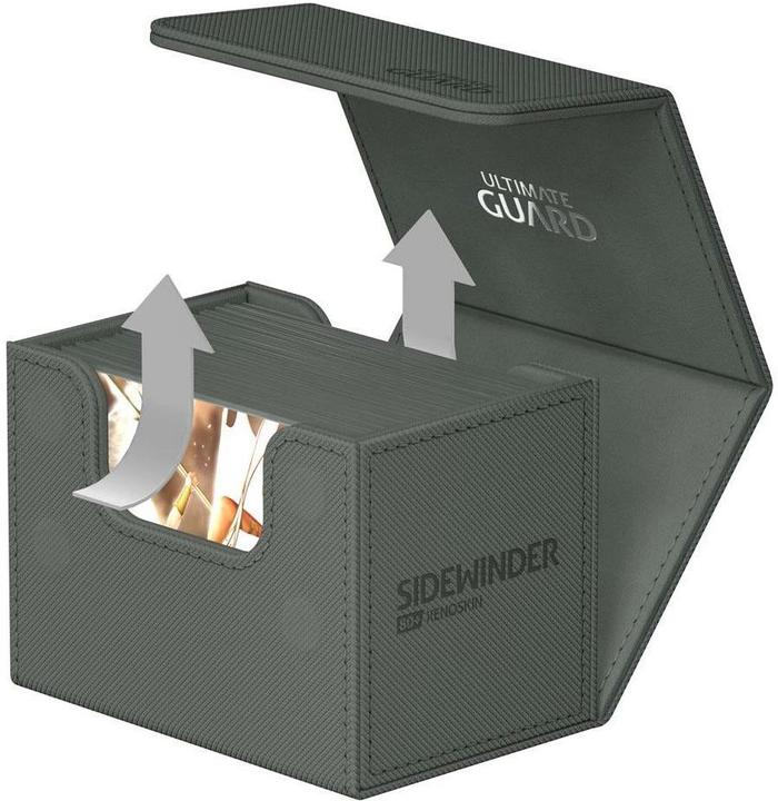 Actual product image Ultimate Guard Card Box XenoSkin Sidewinder Monocolor 80+ Gray