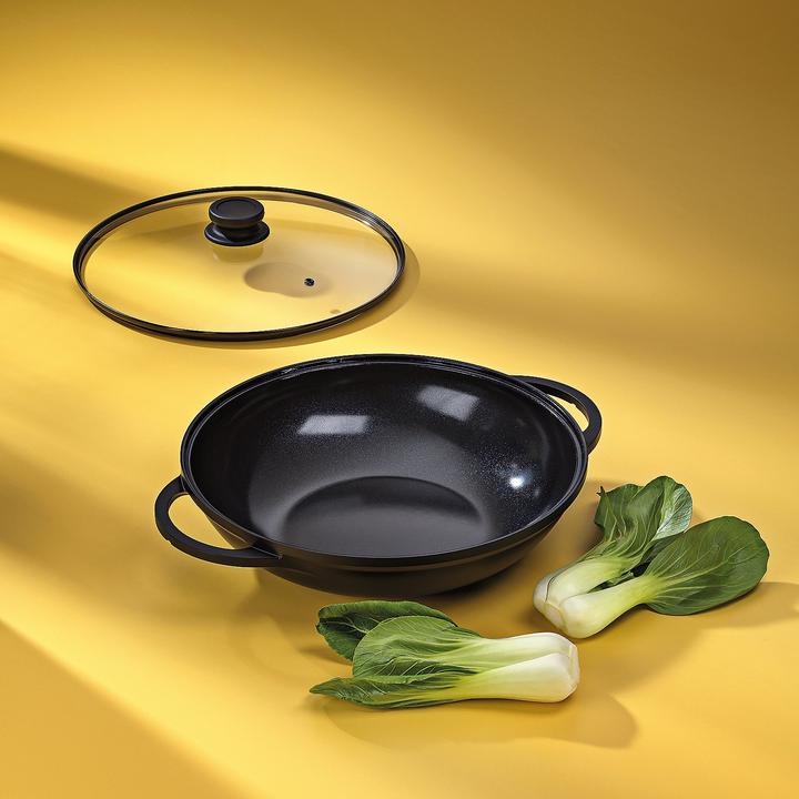 Produktbild Kela Wok mit Deckel schwarz Atura (Aluminiumguss, 32 x 8.50 cm)