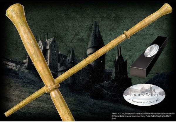Actual product image Noble Collection Harry Potter Wand Lucius Malfoy (Character Edition)