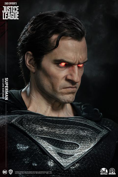 Actual product image Infinity Studios Snyder's Justice League "Superman - Black Version" 1/1 Lifesize Bust