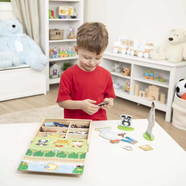 Actual product image Melissa & Doug Occupations Magnetic Pretend Play Set
