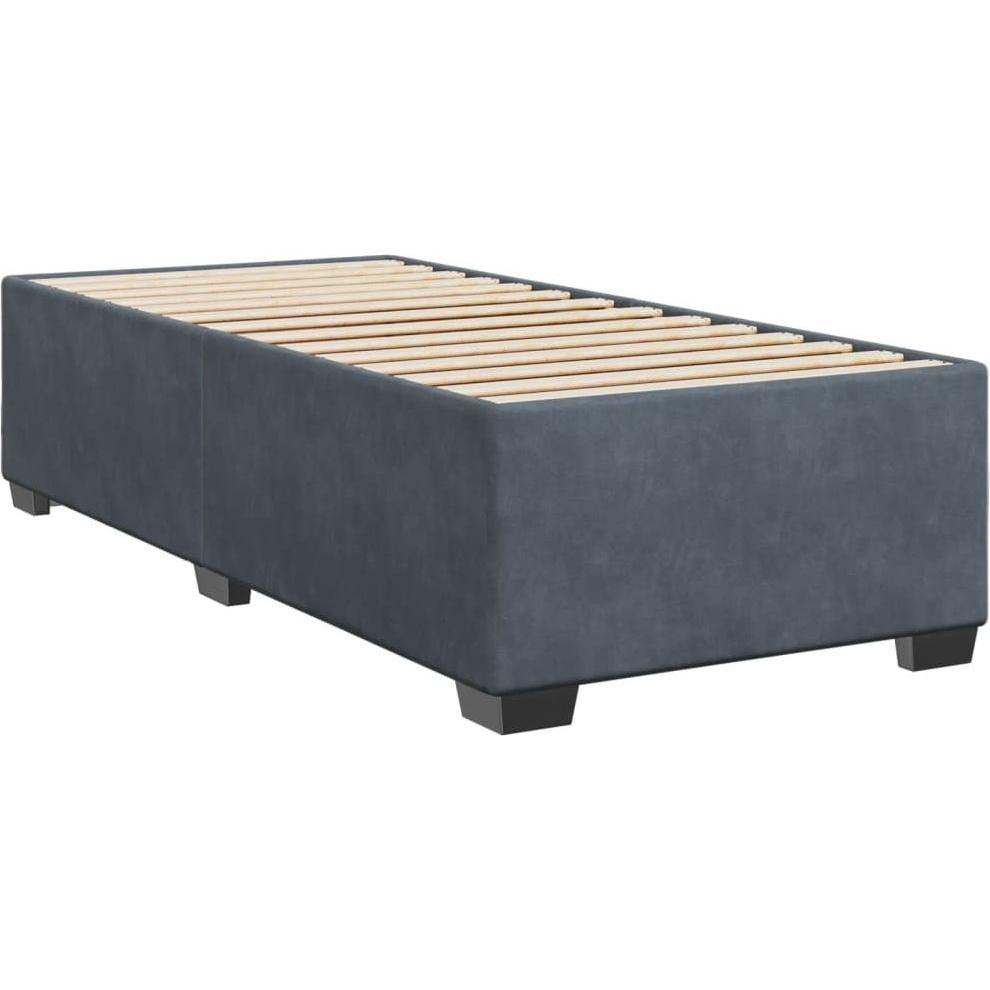 Thumbnail - VidaXL, Bett, Bo x springbett mit Matratze 100 x 200 cm Samt (100 x 200 cm)