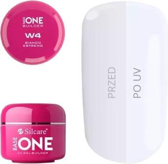 Silcare Base One Uv Gel Builder Nail Builder Gel Bianco Estremo 15G