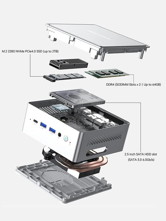 Produktbild Minisforum NAB6 (Intel Core i7-12650H)