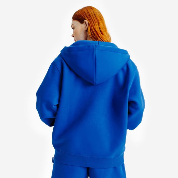 Image du produit Decathlon Sweat zippé mixte, Elementals, bleu (M)