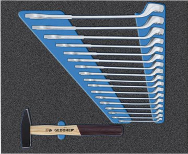 Image du produit Gedore WSL-M-TS-172 - Acier inoxydable - Bleu - 6 tiroir(s) - 625 mm - 903 mm - 510 mm (172x)