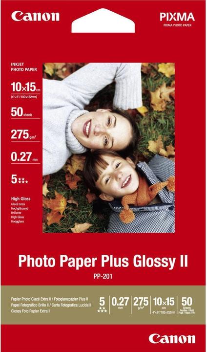 Actual product image Canon PP-201 Plus II (260 g/m², 10 x 15 cm, 50 x)