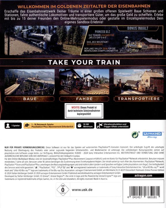 Immagine prodotto astragon Railroads Online Pioneer Edition (PS5, DE)